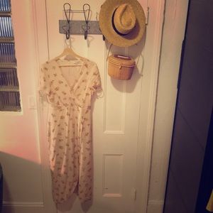 MADEWELL Silk Wrap Maxi Dress